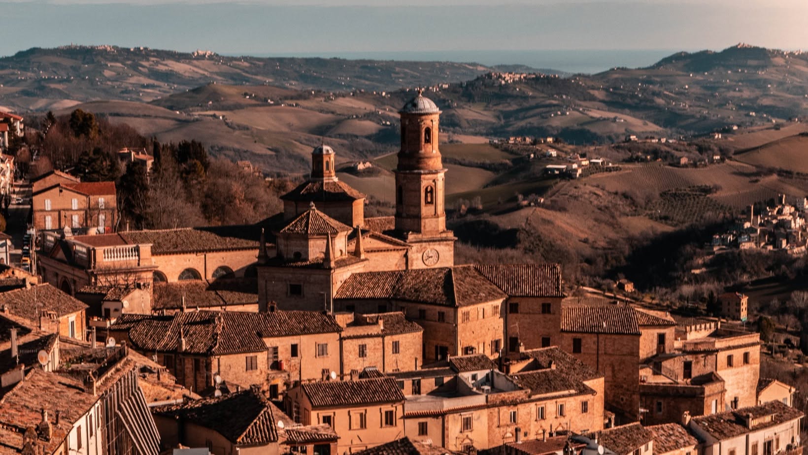 Montalto delle Marche al tramonto